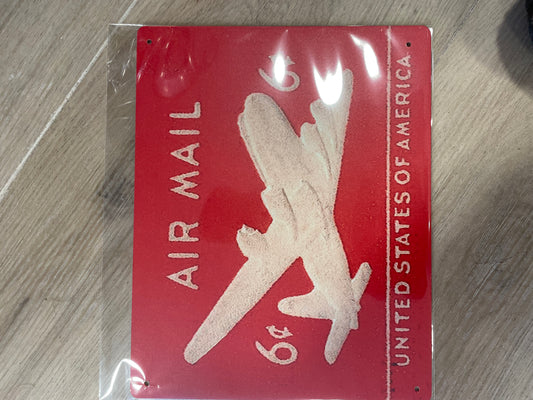 Air Mail Metal Sign