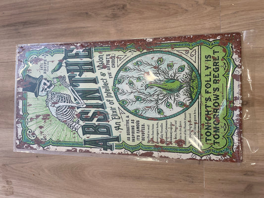 Absinthe Metal Sign
